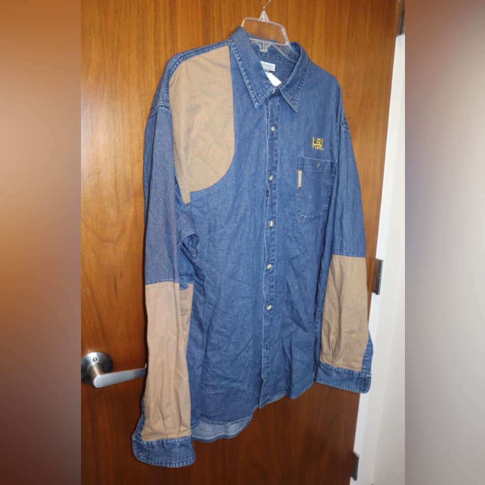 Columbia Blue Denim LSU Shirt - Picture 4 of 5